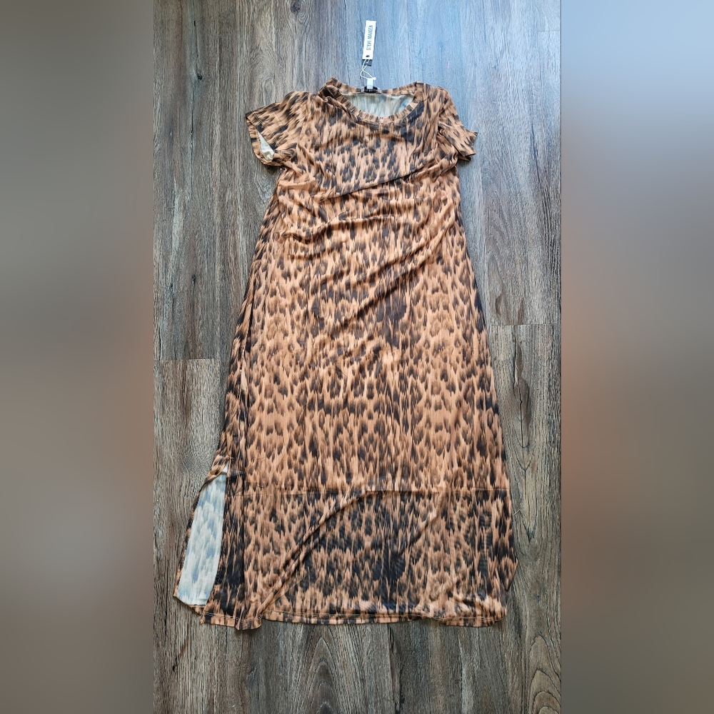 Leopard Print Maxi Dress